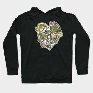 All bodies are good bodies-Body Positivity-Self love-Mental Health-Floral Designs Hoodie